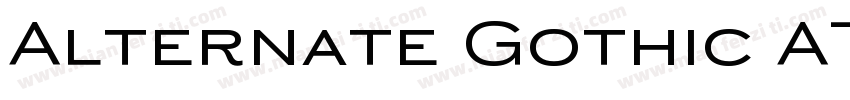 Alternate Gothic ATF字体转换